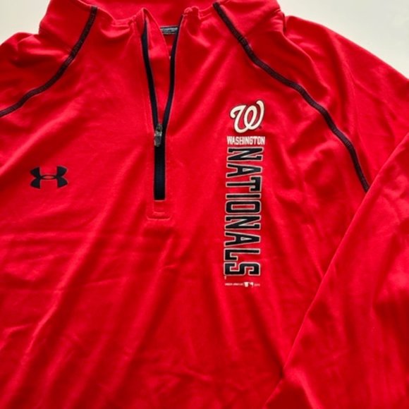 Washington Nationals 1/4 Zip Pullover Shirt - Picture 3 of 6